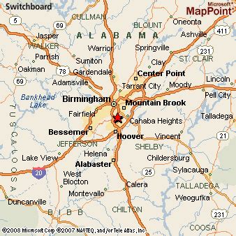 Vestavia Hills, Alabama Area Map & More