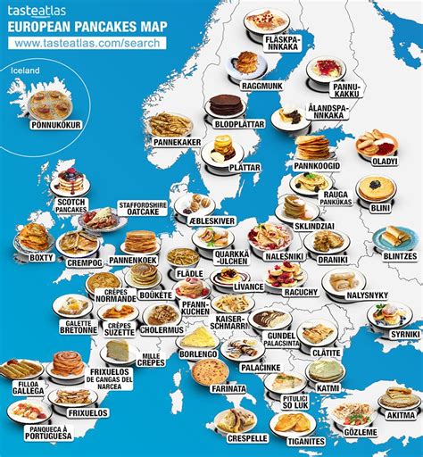 European pancakes | Food from different countries, Tasty dishes, Food map