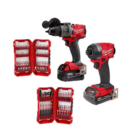 Milwaukee M18 FUEL 18V Li-Ion Brushless Cordless Hammer Drill & Driver ...