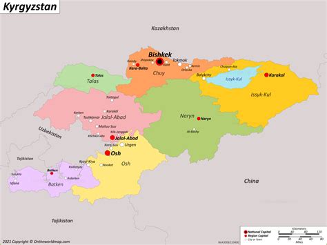 Kyrgyzstan Map | Detailed Maps of Kyrgyz Republic (Kirghizia)