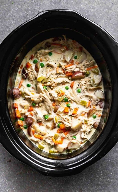 Slow Cooker Chicken Pot Pie - Recipe Ocean