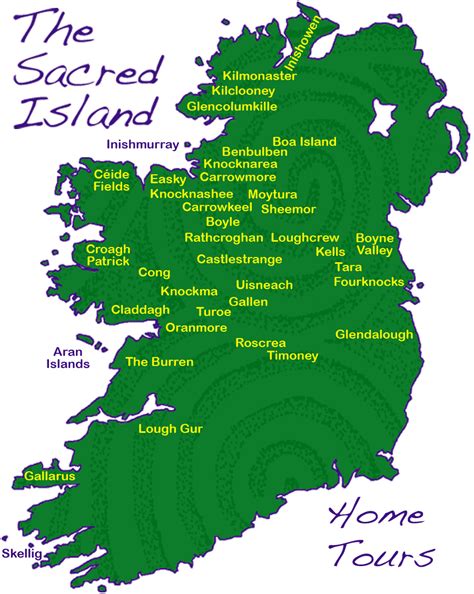 A clickable map of Irish sites and monuments | Sacred Island Guided Tours