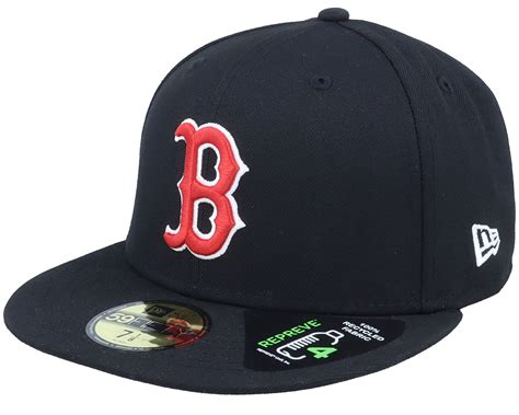 Boston Red Sox Repreve 59FIFTY Black Fitted - New Era Cap | Hatstore.nl