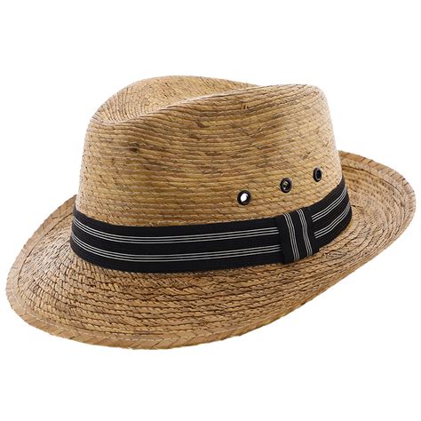 Skipper - Dorfman Pacific Braided Palm Fiber Fedora – Fashionable Hats