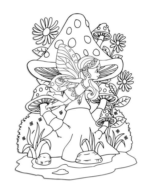 Fairy Garden Coloring Pages