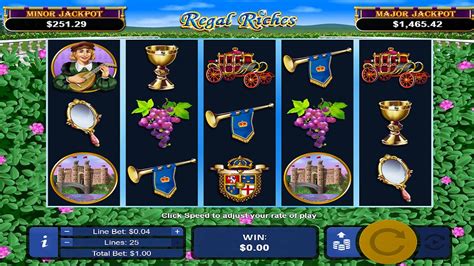 Screenshot of Regal Riches slot from Real Time Gaming