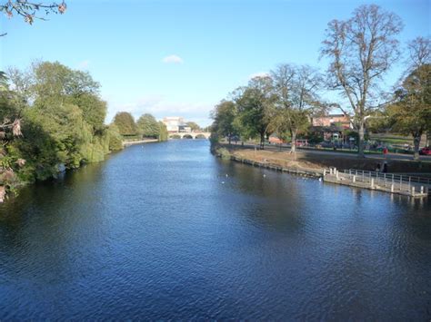 The River Severn between Porthill Bridge... © Jeremy Bolwell cc-by-sa/2.0 :: Geograph Britain ...