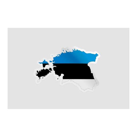 Estonia Map Flag Style 4 - DecalsHouse