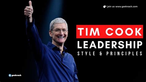 🌀 Tim Cook – Leadership Style & Principles - Geeknack