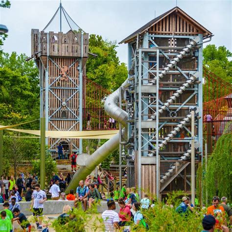 Largest playground in the USA, The Gathering Place of Tulsa, 2018 | Playgrounds architecture ...