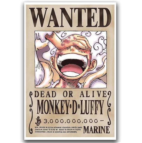 Anime One Piece Wanted Posters - Latest Luffy Bounty Thailand | Ubuy