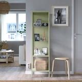 RUDSTA glass-door cabinet, light green, 42x37x155 cm (161/2x145/8x61 ...