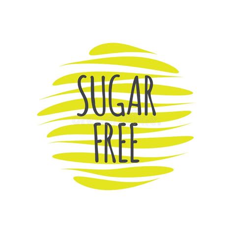 Sugar Free Vector Icon. Isolated Label Sign Stock Vector - Illustration ...