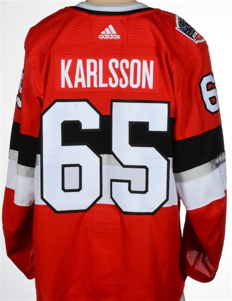 Erik Karlsson Ottawa Senators Game-Worn 2017 NHL100 Classic Jersey ...