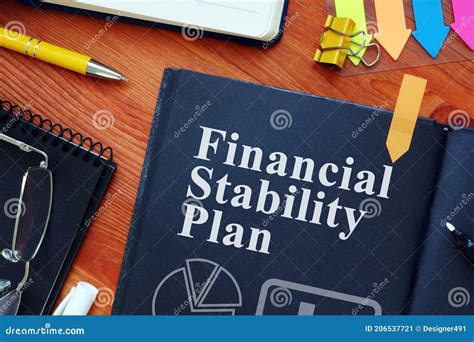 Financial Stability Plan FSP with Charts and Pen. Stock Image - Image of concept, finance: 206537721