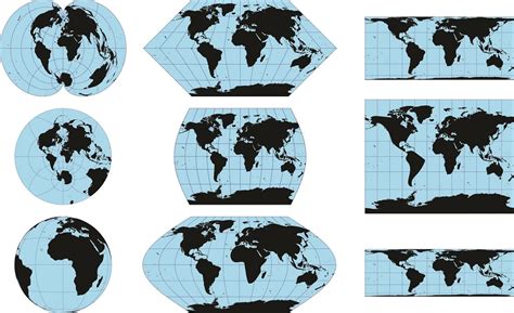 Different World Map Types - Almeta Mallissa