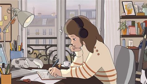 "Lo-Fi Study Girl" mit landesspezifischen Anpassungen | Girls cartoon ...