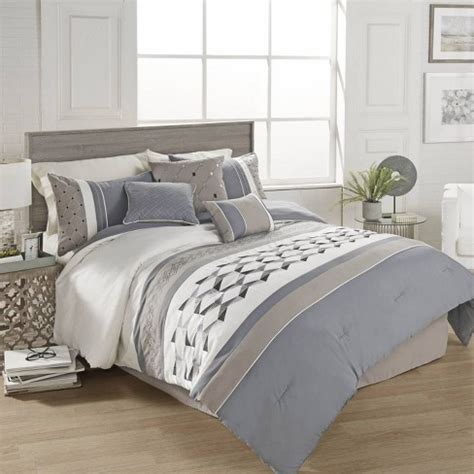 Queen 7pc Beren Comforter Set Blue/beige - Riverbrook Home : Target