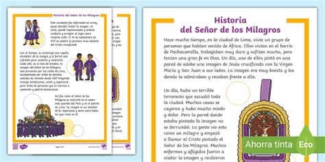 FREE! - Historia del Señor de los Milagros para niños | Twinkl Perú