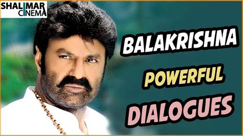 Balakrishna Best Powerful Punch Dialogues Back to Back || Telugu Punch Dialogues - YouTube