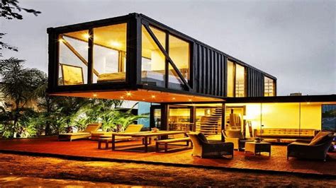 Modern Cabin - Container Home Designs - YouTube
