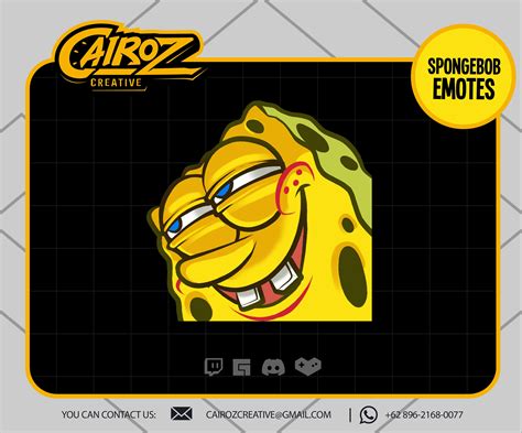 Spongebob Weird Face Twitch Emotes Anime Twitch Emotes | Etsy