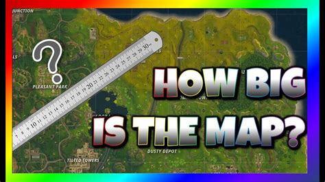 How BIG is the Map in Fortnite Battle Royale?? - YouTube