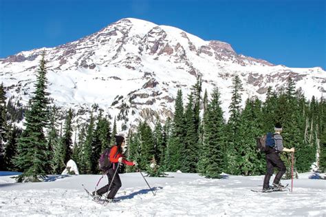 Mount Rainier rangers provide crash course in smooth snowshoeing