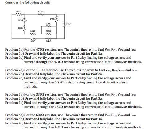 Solved Consider the following circuit: Problem For the 470 | Chegg.com