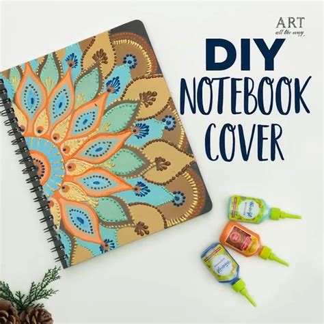 DIY NOTEBOOK COVER [Video] | Book cover art diy, Diy notebook cover ...