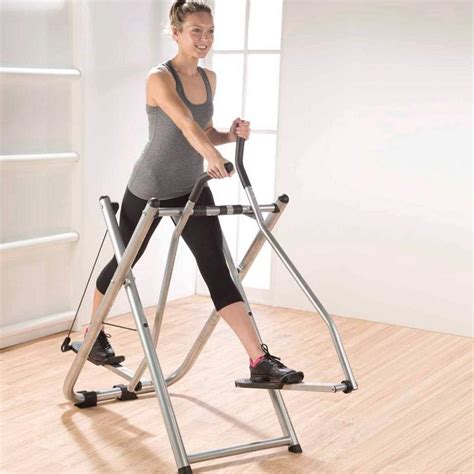 Amazon.com : Foldable Air Walk Trainer Elliptical Machine Glider 260 LB Max Weight and 30 Inch ...