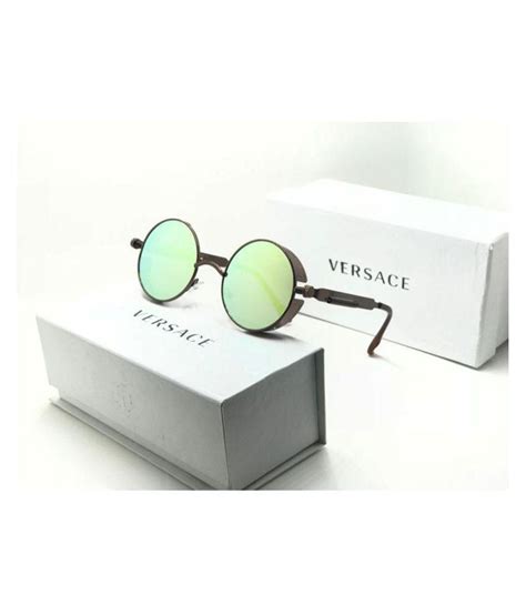 VERSACE EYEWEAR Green Round Sunglasses ( V008 ) - Buy VERSACE EYEWEAR Green Round Sunglasses ...