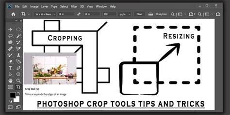 Photoshop Crop Tool for Image Cropping and Resizing