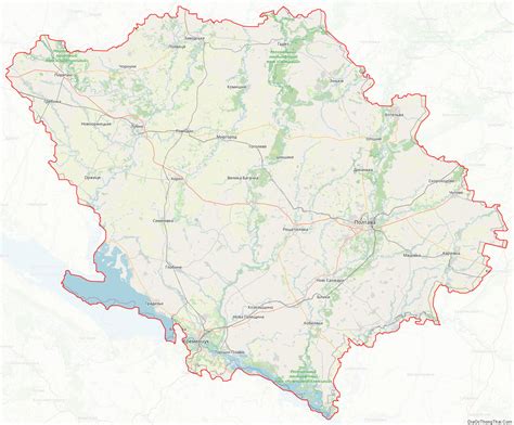 Map of Poltava, Ukraine - Thong Thai Real