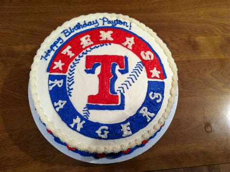 Texas Rangers Cake! | Texas rangers cake, Cake, Desserts