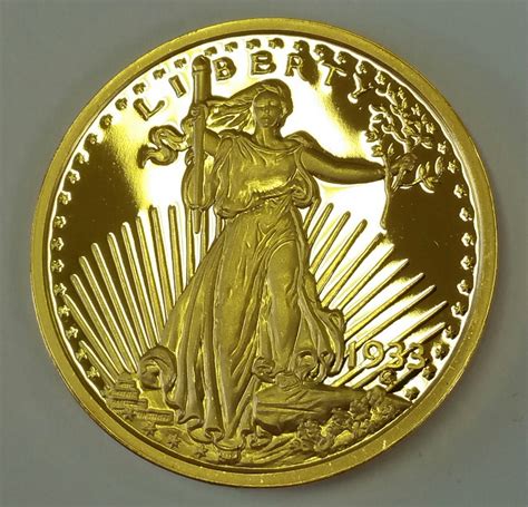 COPY 1933 PROOF GOLD LAYERED $20 TWENTY DOLLAR US COIN | eBay