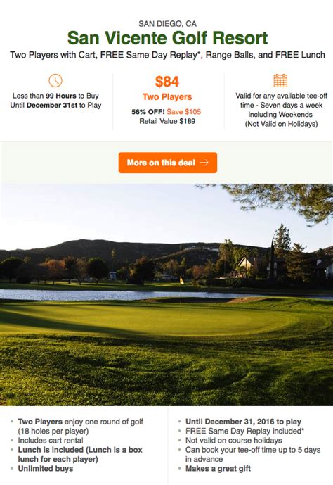 56% OFF San Vicente Golf Resort | California Golf + Travel