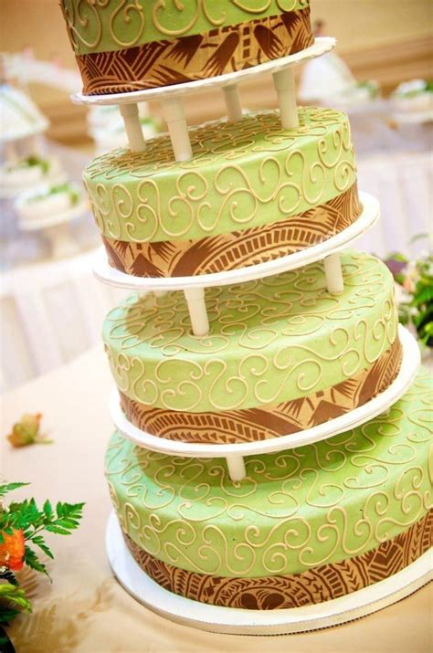 Wedding cakes | Wedding sweets, Island cake, Polynesian wedding