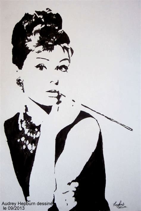 Pop Art Black And White Audrey Hepburn