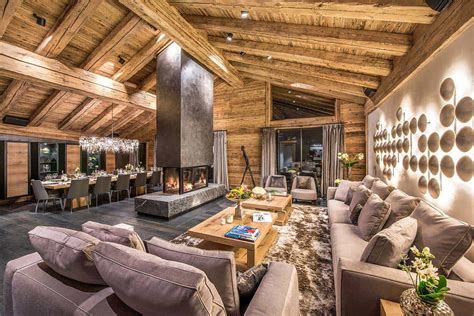 Luxurious chalet in the Swiss Alps offers ski resort winter escape