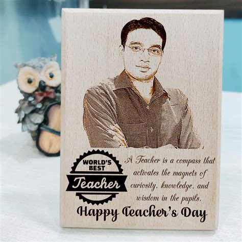 Unique Personalized Engraved Wooden Frame For Teacher's Day ...