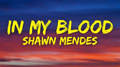 Shawn Mendes - In My Blood (Lyrics) - YouTube