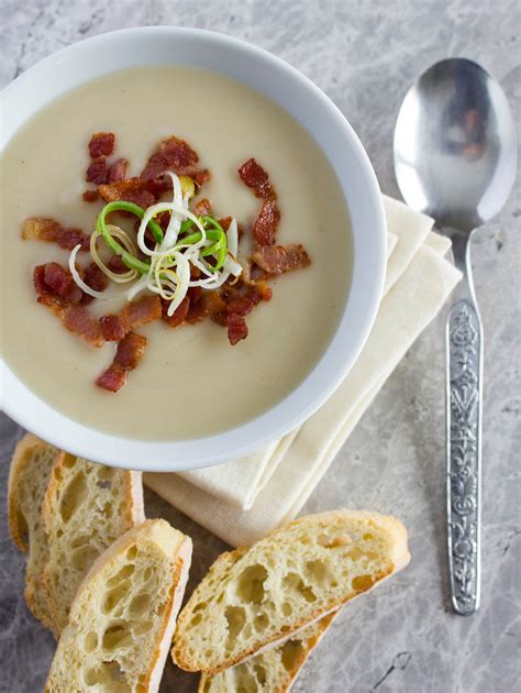 Creamy Potato, Leek and Bacon Soup • Brittany Stager