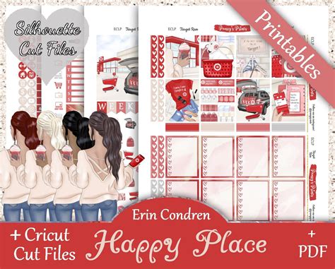 Printable Planner Stickers Erin Condren Vertical Weekly - Etsy