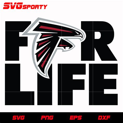 Atlanta Falcons For Life svg, nfl svg, eps, dxf, png, digital file – SVG Sporty