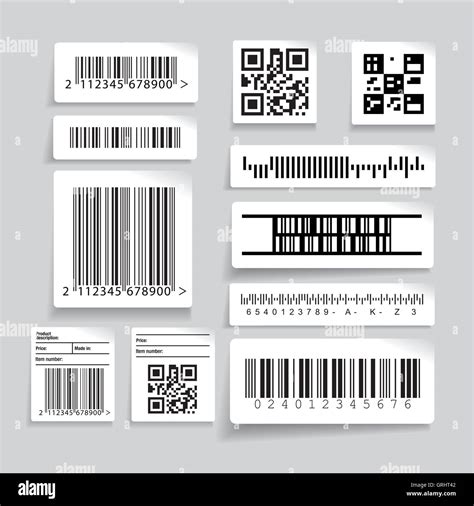 Barcode label set vector Stock Vector Image & Art - Alamy