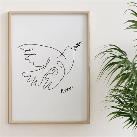 Picasso Dove of Peace Poster Picasso Dove Art Print Picasso | Etsy