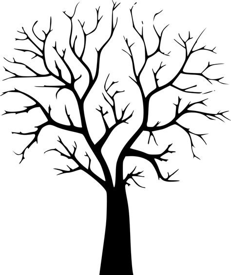 Free Black And White Tree Drawings, Download Free Black And White Tree Drawings png images, Free ...