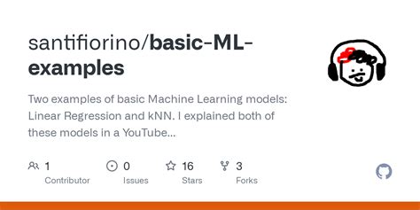 GitHub - santifiorino/basic-ML-examples: Two examples of basic Machine Learning models: Linear ...