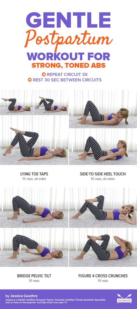 Postpartum Workout for Strong, Toned Abs | Easy, Gentle Exercises